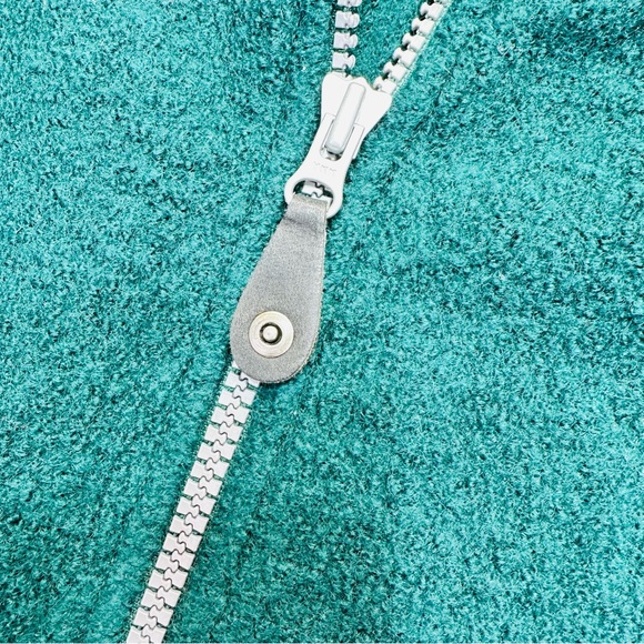 VTG EIR Nordic Snowflake Boiled Wool 1/4 Zip Sweater - Picture 5 of 9